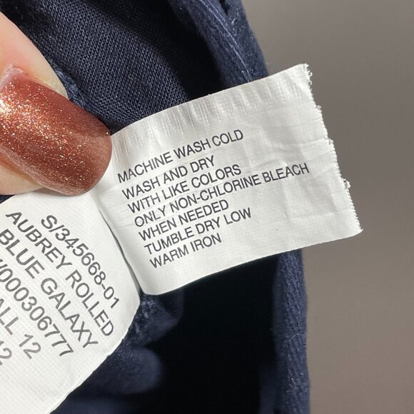 NEW Gap Pants Womens 8 blue chino aubrey straight leg classic preppy - Picture 8 of 12